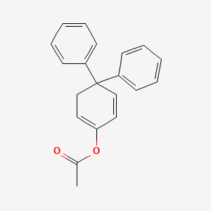 (4,4-Diphenylcyclohexa-1,5-dien-1-yl) acetate