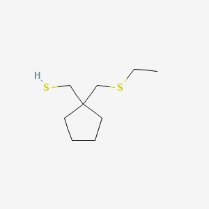 Cyclopentanemethanethiol, 1-[(ethylthio)methyl]-