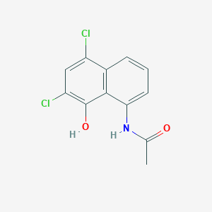 molecular formula C12H9Cl2NO2 B13830731 N-(5,7-Dichloro-8-hydroxy-1-naphthyl)acetamide 