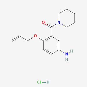 Piperidine, 1-(5-amino-2-(2-propenyloxy)benzoyl)-, monohydrochloride