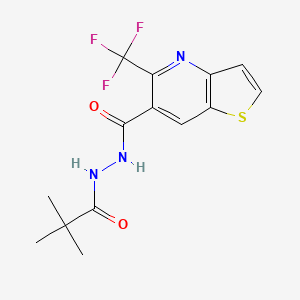 5-(Trifluoromethyl)thieno[3,2-b]pyridine-6-carboxylic acid,2-tert-butylhydrazide