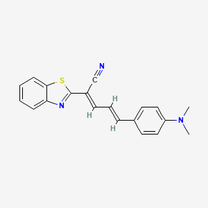 (2E,4E)-2-(1,3-Benzothiazol-2-YL)-5-[4-(dimethylamino)phenyl]penta-2,4-dienenitrile