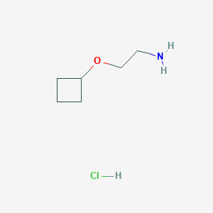 molecular formula C6H14ClNO B1383083 (2-氨基乙氧基)环丁烷盐酸盐 CAS No. 1949816-30-1