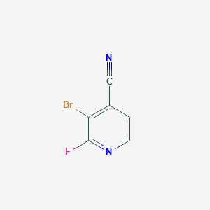 molecular formula C6H2BrFN2 B1383085 3-溴-2-氟异烟腈 CAS No. 1807022-80-5