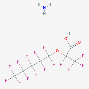 molecular formula C8H4F15NO3 B13830962 Amonium perfluoro(2-methyl-3-oxaoctadecanoate) 