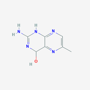 molecular formula C7H9N5O B13830983 2-Amino-6-methyl-1,4-dihydropteridin-4-OL CAS No. 36093-82-0