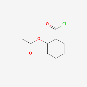 molecular formula C9H13ClO3 B13831000 (2-Carbonochloridoylcyclohexyl) acetate 