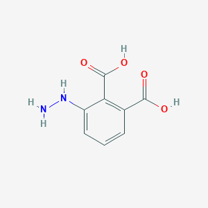 molecular formula C8H8N2O4 B13831036 1,2-Benzenedicarboxylicacid,3-hydrazino- 