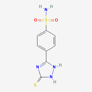 1H-1,2,4-Triazole-3-thiol, 5-(p-sulfamoylphenyl)-