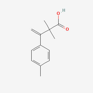 molecular formula C13H16O2 B13831053 2,2-Dimethyl-3-(4-methylphenyl)but-3-enoic acid 