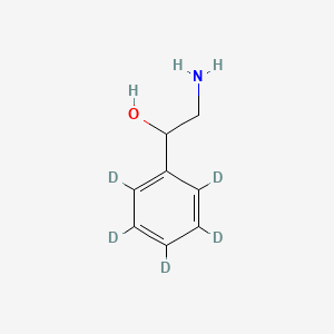 molecular formula C8H11NO B13831056 2-Amino-1-(2,3,4,5,6-pentadeuteriophenyl)ethanol 