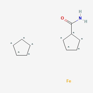 Amino(cyclopenta-2,4-dien-1-ylidene)methanolate,cyclopenta-1,3-diene,iron(2+)