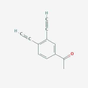 molecular formula C12H8O B13831069 Ethanone, 1-(3,4-diethynylphenyl)- 