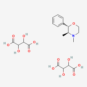 (2S,3S)-3,4-dimethyl-2-phenylmorpholine bis(2,3-dihydroxysuccinate)