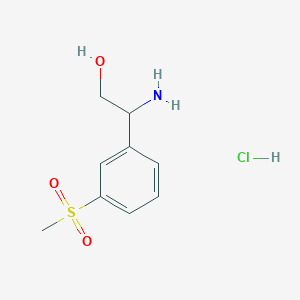 2-Amino-2-(3-methanesulfonylphenyl)ethan-1-OL hydrochloride