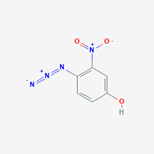 molecular formula C6H4N4O3 B1383114 4-叠氮基-3-硝基苯酚 CAS No. 6086-33-5