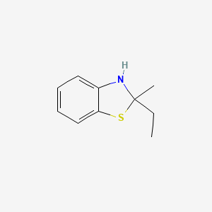 molecular formula C10H13NS B13831178 2-ethyl-2-methyl-3H-1,3-benzothiazole 