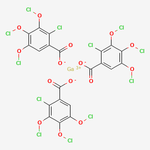 molecular formula C21H3Cl12GaO15 B13831187 Gallium;2-chloro-3,4,5-trichlorooxybenzoate 