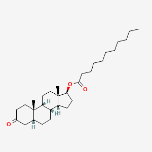 molecular formula C30H50O3 B13831195 5A-Dihydro testosterone undecanoate 