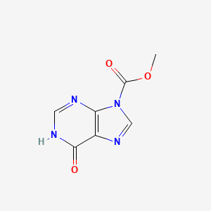 molecular formula C7H6N4O3 B13831201 methyl 6-oxo-3H-purine-9-carboxylate 