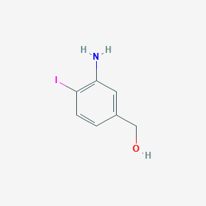 molecular formula C7H8INO B1383121 (3-Amino-4-iodophenyl)methanol CAS No. 1261521-21-4