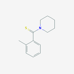 molecular formula C13H17NS B13831229 1-(2-Methylbenzothioyl)piperidine CAS No. 3335-16-8