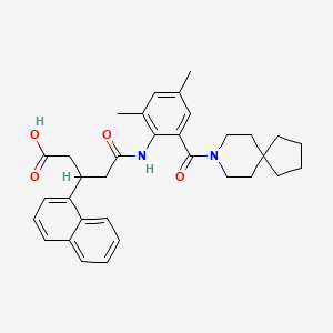 1-Naphthalenepropanoicacid,b-[2-[[2-(8-azaspiro[4.5]dec-8-ylcarbonyl)-4,6-dimethylphenyl]amino]-2-oxoethyl]-,(br)-