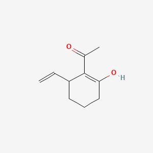 1-(6-Ethenyl-2-hydroxycyclohexen-1-yl)ethanone