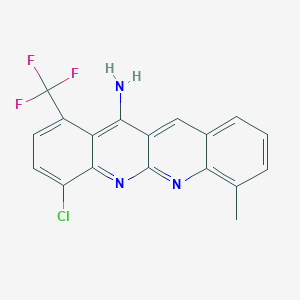 4-Chloro-7-methyl-1-(trifluoromethyl)quinolino[2,3-b]quinolin-12-amine