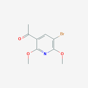 B1383143 1-(5-Bromo-2,6-dimethoxypyridin-3-yl)ethanone CAS No. 1823958-01-5