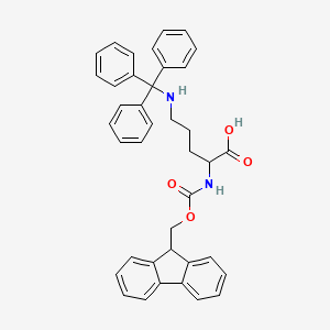 molecular formula C39H36N2O4 B13831433 2-(9H-fluoren-9-ylmethoxycarbonylamino)-5-(tritylamino)pentanoic acid 