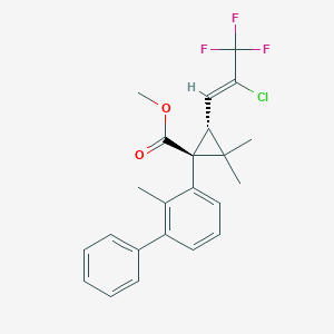 methyl (1S,3R)-3-[(Z)-2-chloro-3,3,3-trifluoroprop-1-enyl]-2,2-dimethyl-1-(2-methyl-3-phenylphenyl)cyclopropane-1-carboxylate