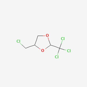 molecular formula C5H6Cl4O2 B13831465 4-(Chloromethyl)-2-(trichloromethyl)-1,3-dioxolane CAS No. 4362-44-1