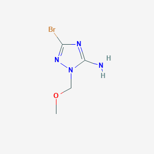 molecular formula C4H7BrN4O B1383150 3-Bromo-1-(methoxymethyl)-1h-1,2,4-triazol-5-amine CAS No. 2092582-22-2