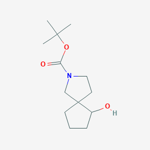 molecular formula C13H23NO3 B1383151 叔丁基 6-羟基-2-氮杂螺[4.4]壬烷-2-羧酸酯 CAS No. 1319716-44-3