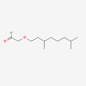 molecular formula C12H24O2 B13831510 [(3,7-Dimethyloctyl)oxy]acetaldehyde CAS No. 41767-05-9