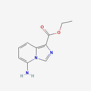molecular formula C10H11N3O2 B1383153 Ethyl 5-aminoimidazo[1,5-a]pyridine-1-carboxylate CAS No. 1330766-35-2