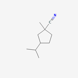 1-Methyl-3-propan-2-ylcyclopentane-1-carbonitrile