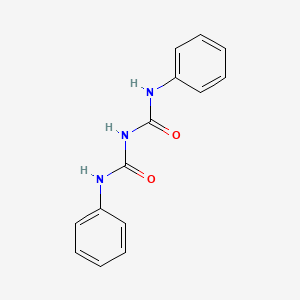 molecular formula C14H13N3O2 B13831542 N,N'-Diphenyldicarbonimidic diamide CAS No. 28584-90-9