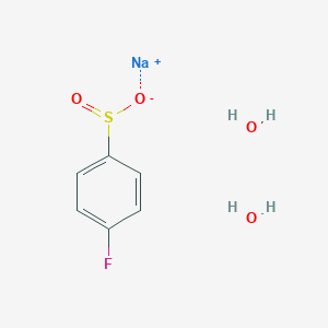 molecular formula C6H8FNaO4S B13831544 Sodium 4-fluorobenzenesulfinate dihydrate 