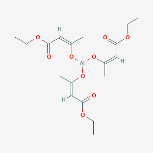 molecular formula C18H27AlO9 B13831547 Tris(ethyl 3-Oxobutanoato)aluminum(III) 