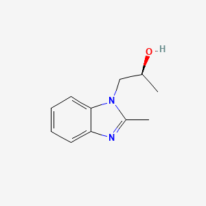 molecular formula C11H14N2O B13831555 (S)-1-(2-Methyl-1H-benzo[d]imidazol-1-yl)propan-2-ol CAS No. 475216-28-5