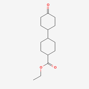 molecular formula C15H24O3 B13831587 Ethyl 4-(4-oxocyclohexyl)cyclohexane-1-carboxylate 