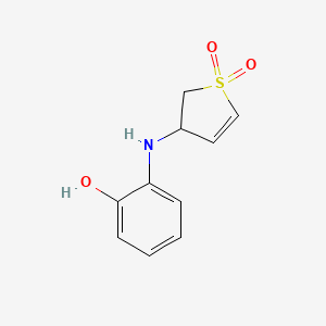 2-[(1,1-Dioxo-2,3-dihydrothiophen-3-yl)amino]phenol