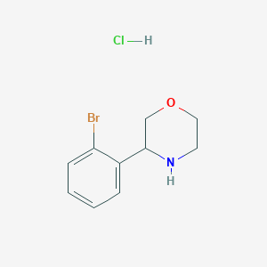 molecular formula C10H13BrClNO B13831672 3-(2-Bromophenyl)morpholine hcl 