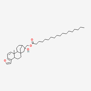 molecular formula C38H60O4 B13831708 (17-Hydroxy-12-methyl-8-oxapentacyclo[14.2.1.01,13.04,12.05,9]nonadeca-5(9),6,10-trien-17-yl)methyl octadecanoate 