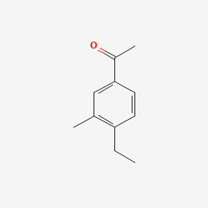 molecular formula C11H14O B13831725 Ethanone, 1-(4-ethyl-3-methylphenyl)- 