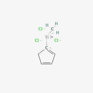 molecular formula C6H8Cl3Ti-2 B13831728 Methylcyclopentadienyltitanium trichloride 