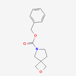 molecular formula C14H17NO3 B1383174 苄基2-氧杂-6-氮杂螺[3.4]辛烷-6-甲酸酯 CAS No. 1823862-50-5