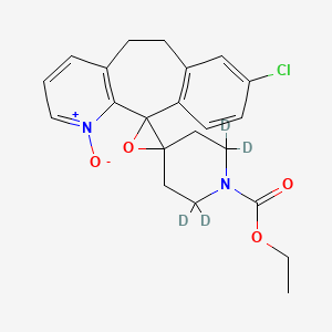 molecular formula C22H23ClN2O4 B13831747 Loratadine-d4 Epoxide N-Oxide 